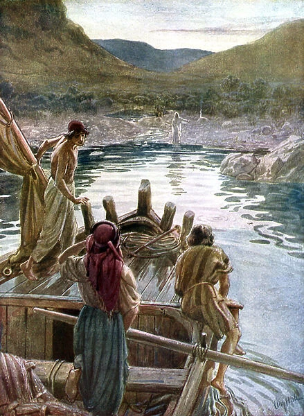 Jesus appears to the disciples at the sea of Galilee - Bible