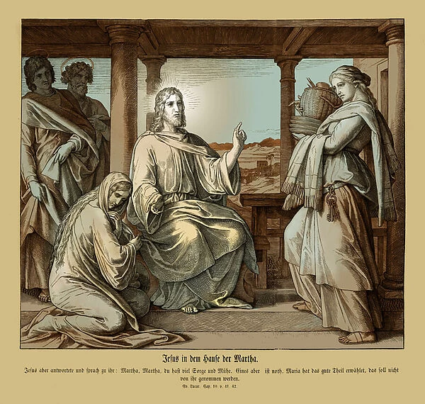 Jesus in the house of Martha, Gospel of Luke