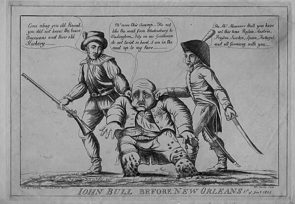 John Bull before New Orleans, 1815 (etching)