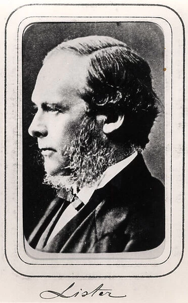 Joseph Lister (1827-1912) (b  /  w photo)