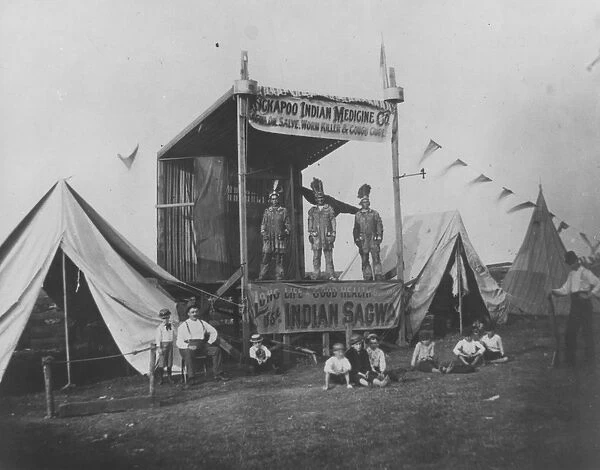 Kickapoo Indian Medicine Company, 1892 (b  /  w photo)