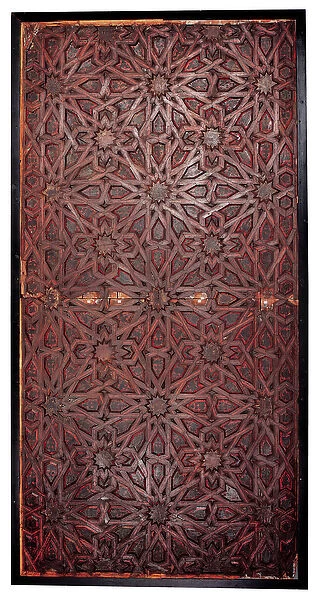 A Mudejar geometric ceiling, Southern Spain, probably Seville (painted wood)