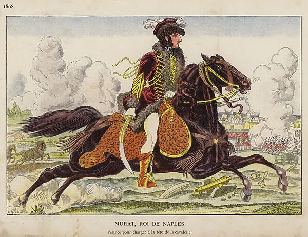 Murat, Roi De Naples, 1808 (colour litho)