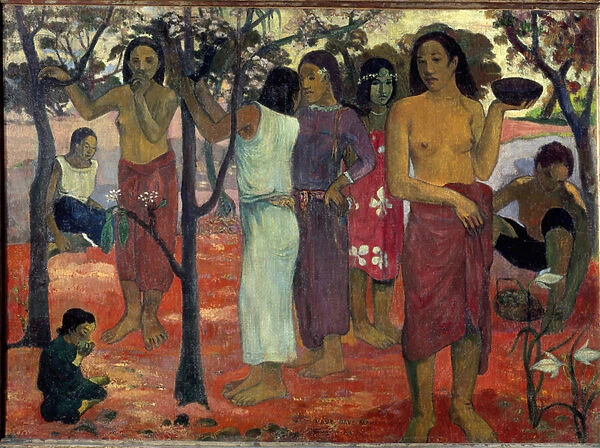 Nave Nave Mahana, (Delicious Days). Painting by Paul Gauguin (1848-1903) 1896