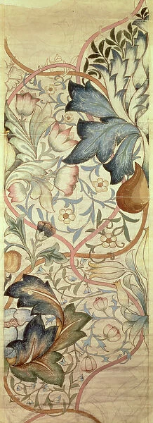 Original design for the Artichoke embroidery by Morris, c. 1875