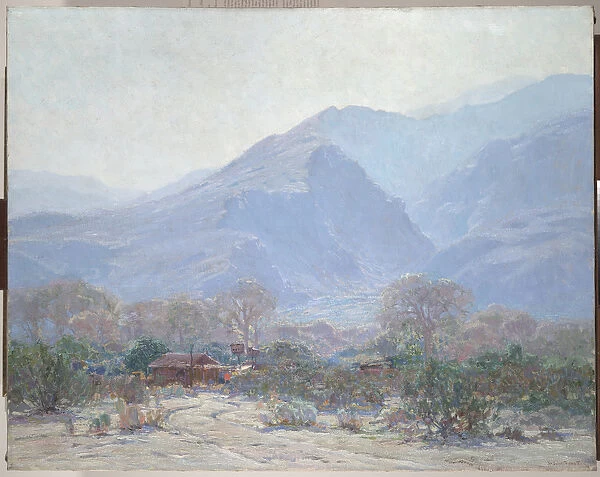 Palm Springs Landscape with Shack, 1925 (oil on canvas)