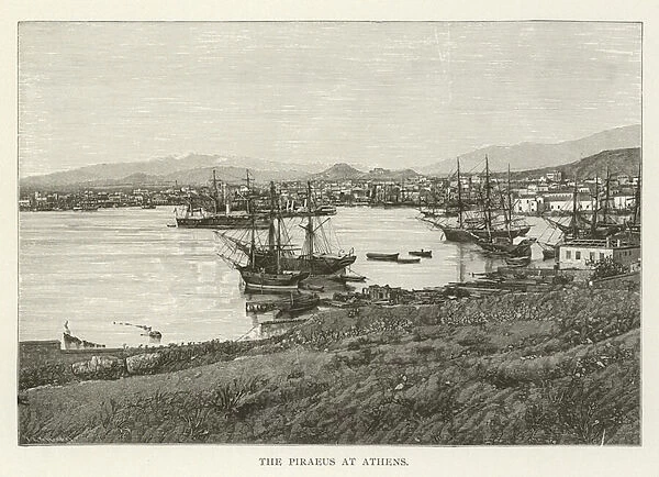 The Piraeus at Athens (engraving)
