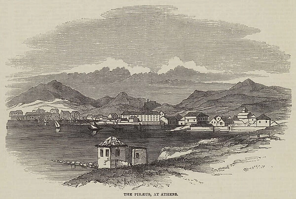 The Piraeus, at Athens (engraving)