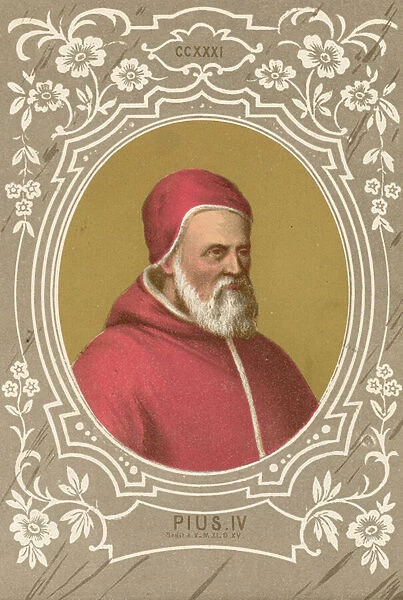 Pius IV. LLM460489 Pius IV by European School, 