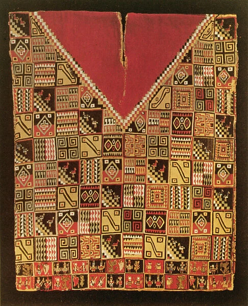 Poncho with an Inca motif (textile)