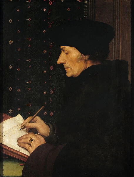 Portrait of Desiderius Erasmus (oil on panel)