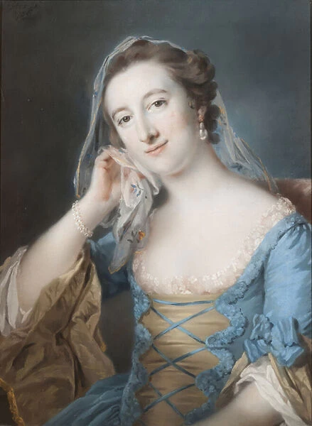 Portrait of Elizabeth, daughter of Sir Edward Hulse, 1st Baronet, 1755 (pastel on paper)