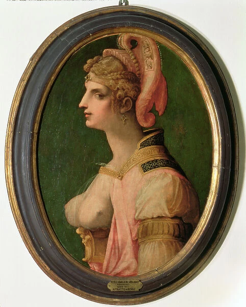 Portrait of a woman, probably Zenobia, Queen of Palmyra