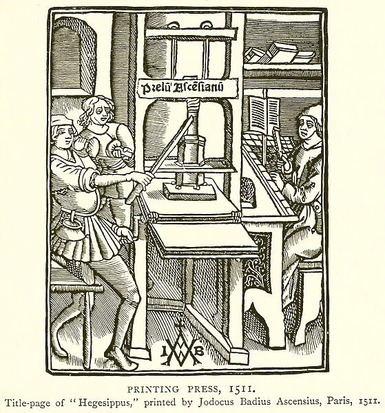 Printing Press, 1511 (engraving)