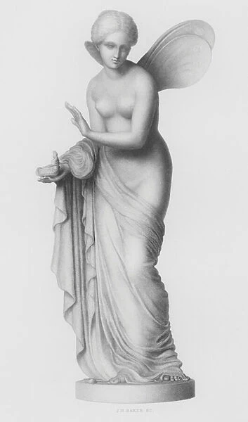 Psyche, from the statue by W Von Hoyer in the possession of the Queen (engraving)