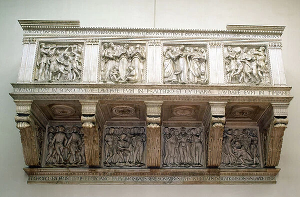 Reconstructed Cantoria, c. 1432-8 (marble)