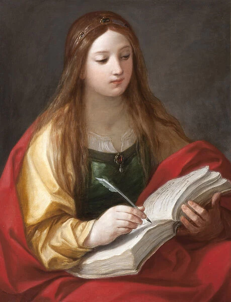 Sibylle - Sibyl par Reni, Guido (1575-1642). Oil on canvas, , Musei di Strada Nuova