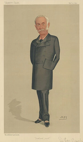 Sir Edward Bradford (colour litho)