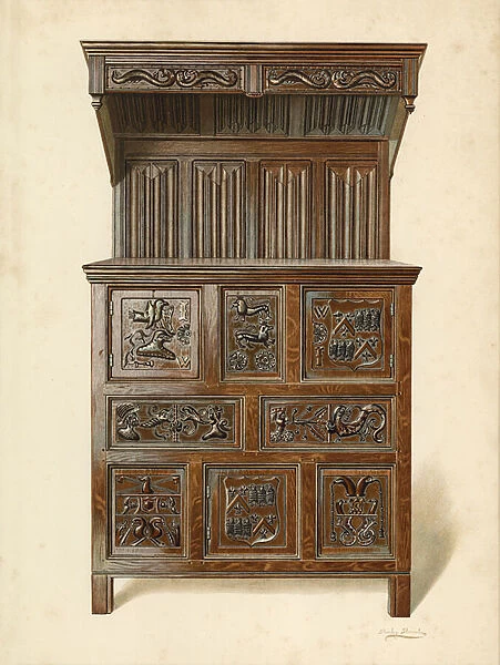 Sir John Wynnes Buffet, in the possession of the Earl of Carrington (chromolitho)