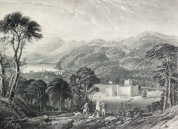 Taymouth Castle, 19th century (engraving)