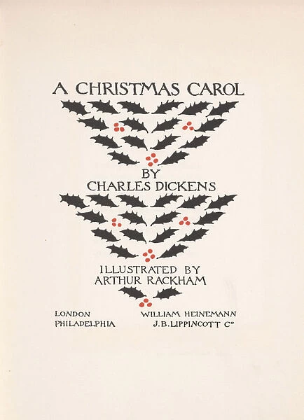 Title Page - A Christmas Carol, 1915 (litho)