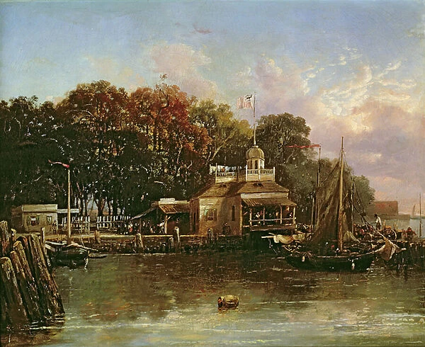 The United States Barge Office (oil on canvas)
