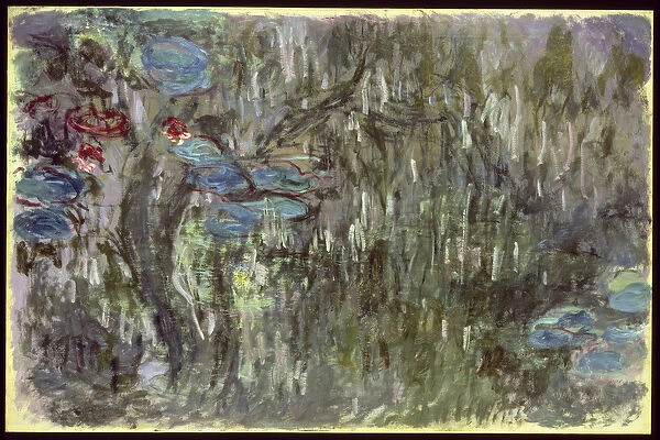 Waterlilies with Reflections of Willows, c. 1920 (oil on canvas)