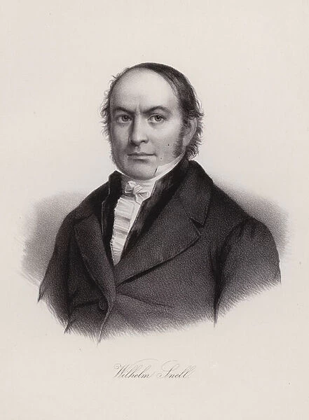 Wilhelm Snell, Swiss professor and politician (engraving)