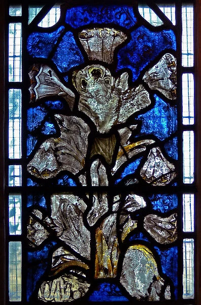 Window w9 depicting the A 'Lily'Crucifixion: a fusion of the lily