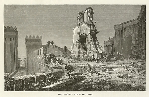 The Wooden Horse of Troy (engraving)