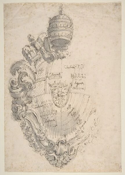 Coat Arms Clement XIII Rezzonico 1758-69 Pen