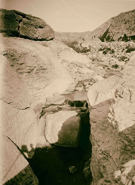 East Jordan Dead Sea Waterfall Arnon 1900
