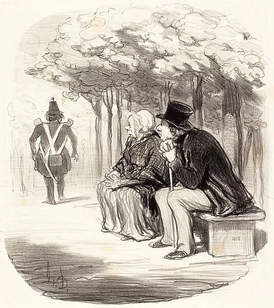 Honora Daumier (French, 1808 - 1879), Je n ma tonne pas si les femmes ont du goAnt