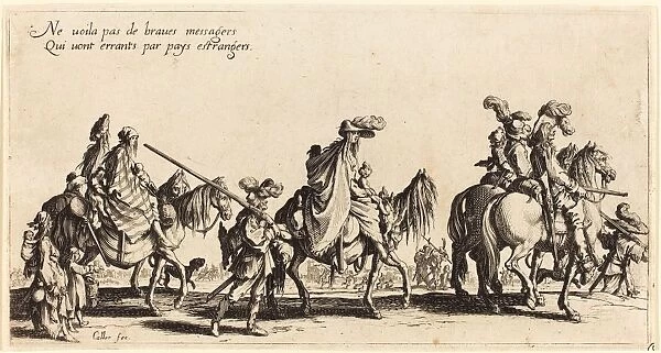Jacques Callot (French, 1592 - 1635), The Bohemians Marching: The Vanguard, 1621