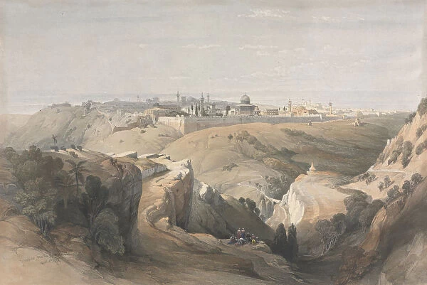 Jerusalem Mount Olives 1839 David Roberts British