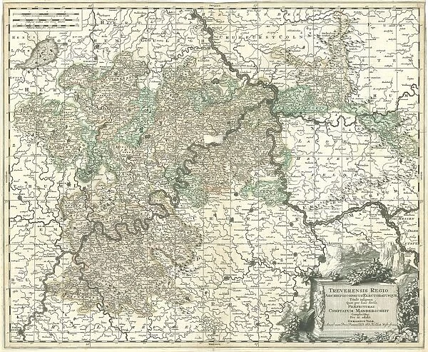 Map Treverensis regio archiepiscopatus electoratusque titulA┼¢ insign