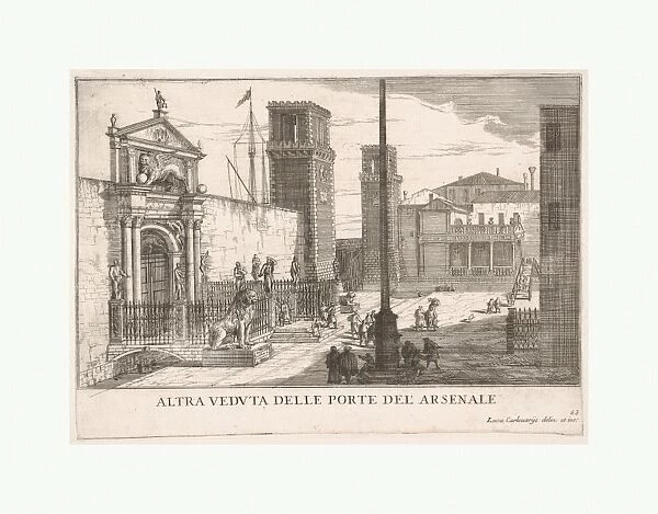 Plate 63 View gate shipyard armory complex Arsenale