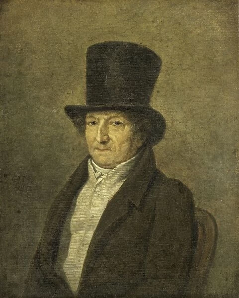 Portrait of Jean Bernard, Art Collector and Painter in Amsterdam, Gerrit Jan Michaelis