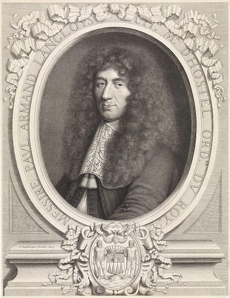 Portrait of Paul-Armand Langlois de Blancfort, maitre d hotel of Louis XIV, king