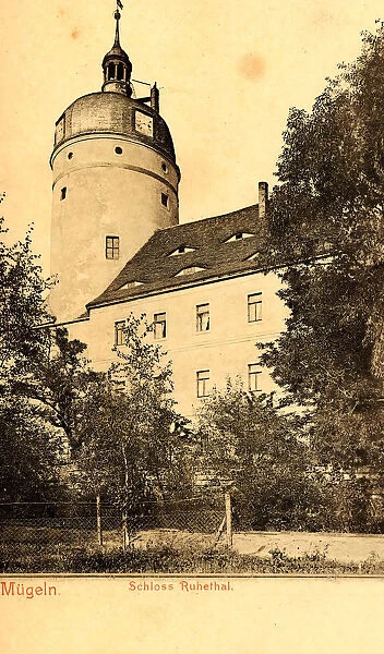 Schloss Ruhethal 1903 Landkreis Nordsachsen Mügeln