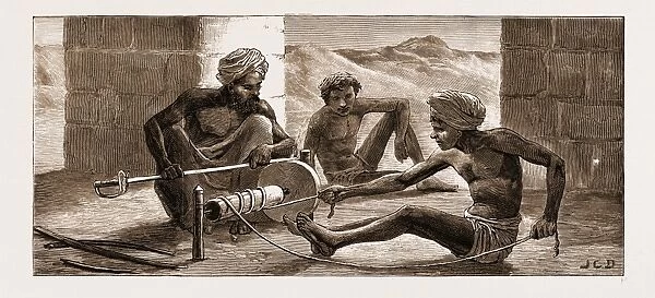 Our Troops in Kandahar, Afghanistan, 1881: Grinding the Sahibs Sword