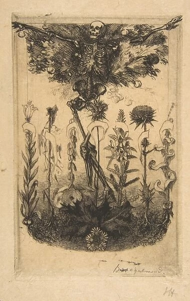 Unpublished frontispiece Baudelaire Les Fleurs du Mal
