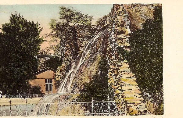 Waterfall Margaret Island 1904 Budapest Wasserfall auf der Margareteninsel