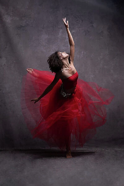 Ballerina in red
