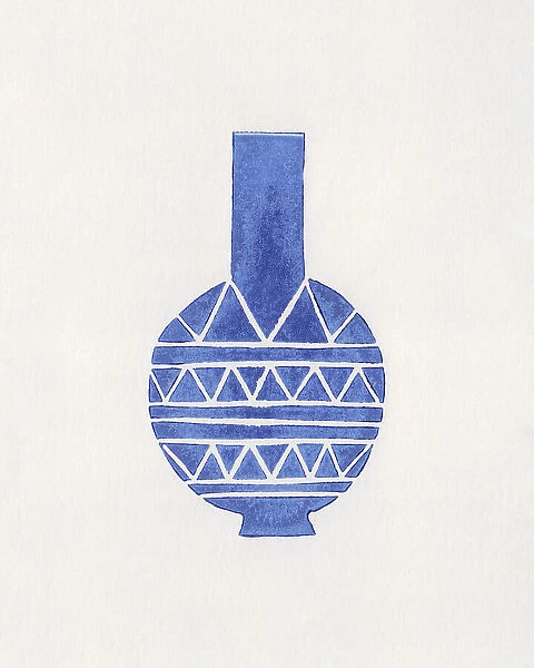 Linocut Vase #8