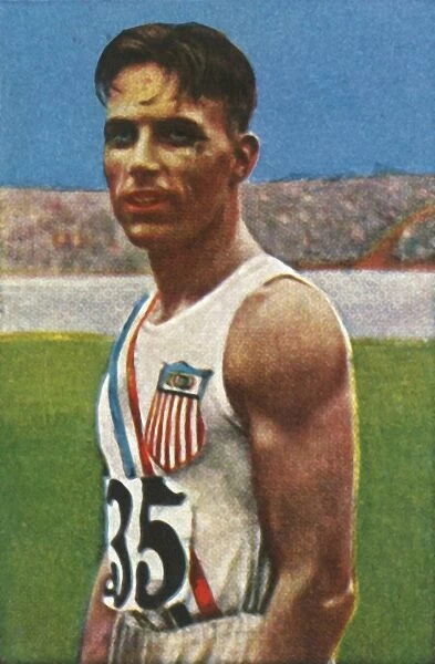 American discus-thrower Bud Houser, 1928. Creator: Unknown