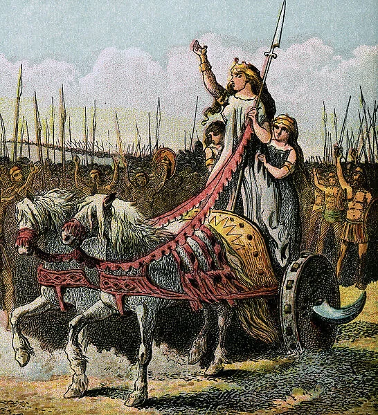 Boadicea And Her Army, (c1850)