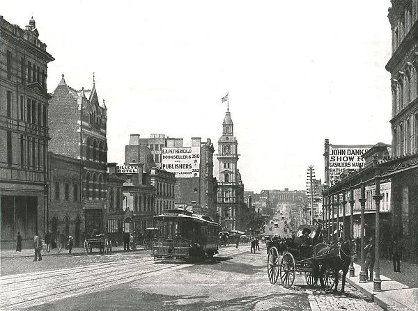 Bourke Street looking east, Melbourne, Australia, 1895. Creator: York & Son