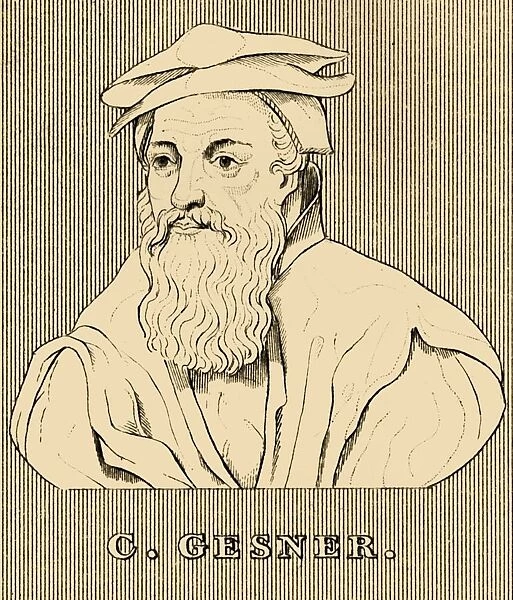 C. Gesner, (1516-1565), 1830. Creator: Unknown