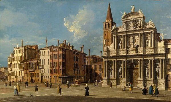 Campo Santa Maria Zobenigo, Venice, 1730s. Creator: Canaletto